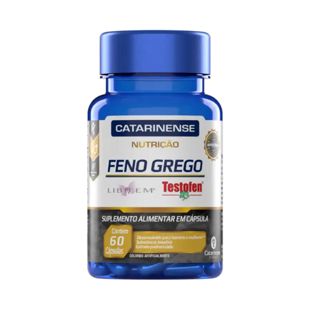 Feno Grego Catarinense Nutrição Frasco 60 Cápsulas