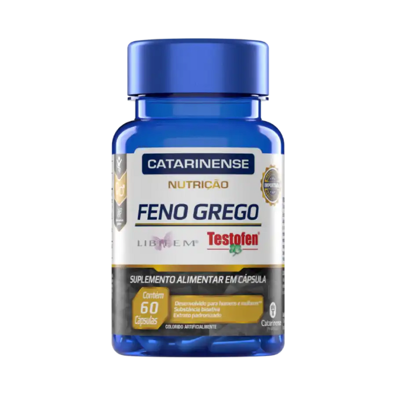 Feno Grego Catarinense Nutrição Frasco 60 Cápsulas